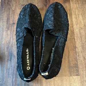 Airwalk Black Lace Flats